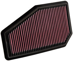 K&N 33-2948 replacement air filter for the 2007 to 2010 Honda Civic Type R four door sold in Japan and Malaysia