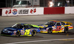 Greg Pursley leads Eric Holmes at the 2011 NKNPS West in Las Vegas