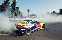 Exhibition drift shows in Kyiv and Baku, Azerbaijan were greeted by 50,000 fans