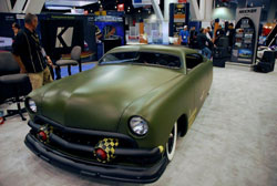 The chopped roof and olive-drab paint provided the Tudor with a appropriately menacing profile - SEMA 2012