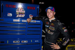 Winning at All American Speedway in Roseville put Dylan Kwasniewski in the NASCAR K&N Pro Series West points lead