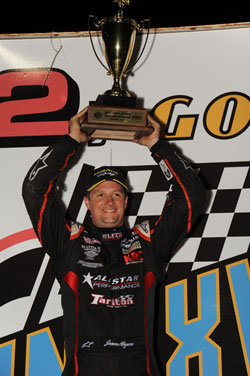 Jason Meyers qualifying win on Thursday in the World of Outlaws