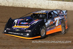 Kent Robinson recently earned his first victory of the season while racing at the Brownstown Speedway.