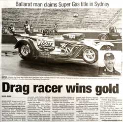 Local news article about the amazing win for Matt Forbes