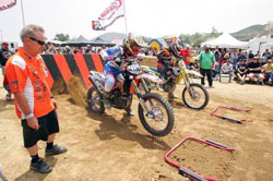 The X-Climb featured motocross-style starting gate.