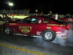Brad Zaskowski recently missed the tri-fecta at Belle Rose, Louisiana while driving a 2010 Cobra Jet owned by Downing Farms.