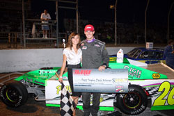 Gerchman also took home the check for winning the Trophy Dash, as well as receiving the Clean Pass Award, in round two of their 2010 open wheel racing season