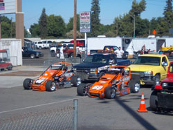 USAC Western States Pavement Sprint Car Series drivers Cody Gerhardt and Tim Skoglund currently in second and third place overall