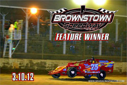 The season opening win at Brownstown Speedway was Elliott Despain's first ever at the legendary dirt oval.