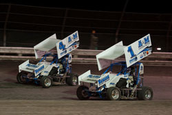 Team Faccinto brothers made it a first and second sweep at the Tachi Nationals Micro-Sprints event at Lemoore Raceway.