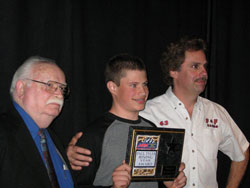Frankie received the "Paul Tyler, Rising Star Award" by the Motorsports Press Association.