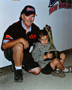 NHRA/IHRA Racer Sheldon Gecker and son