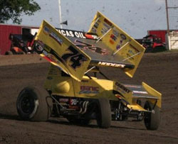 Josh Hodges earned his first 360 Sprint Car win of the year on a tough and tricky Aztec Speedway in Aztec, New Mexico.