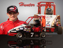 Hunter Smith and his K&N sponsored kart.
