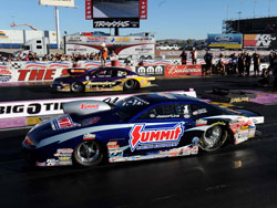 Jason Line is normally a top contender In NHRA Pro Stock
