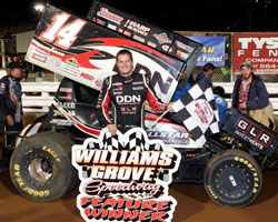 Meyers' 2011 win at Williams Groove was his second in a row at the speedway.