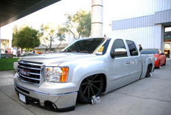 SEMA featured 2014 GMC Sierra crew cab truck built by Brian Jendro