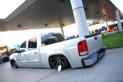 Brian Jendro's GMC Sierra was featured at the 2013 SEMA Show