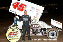 The win at USA Raceway makes it six for six in ASCS Southwest region. Photo by IBRACN Photos