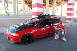 Juan E. Sierra Ortiz is proud of his 1992 Honda Civic 3 Door Hatchback and K&N air intake system.