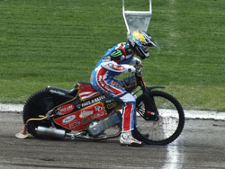 The K&N sponsored rider had the opportunity to display is skill with the Elite club the Wolverhampon Wolves in Poland.