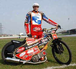 California's Kenny Ingalls is spending part of 2012 in England, racing for the Workington Comets.