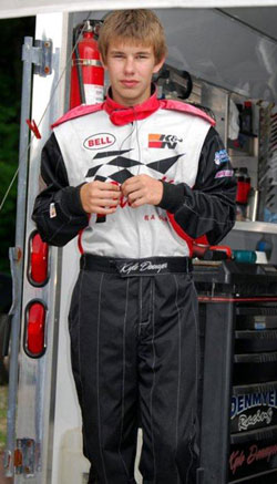 The 15-year-old kart racer already has ten years of racing experience and seven championships.