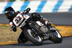 Harley Davidson XR1200 Racer Kyle Wyman in Daytona Beach, Florida