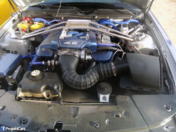 Louie Bustillos plans to add power and torque by replacing his 2009 Ford Mustang GT stock airbox with a K&N air intake.