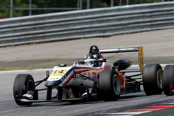 At the Red Bull Ring Spielberg Lewis and the Prema Powerteam finished second despite a series of pre-race challenges.