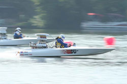 Milton Tolen's Comp Flat Boat holds the world records for in both top speed and ET