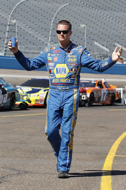 Eric Holmes won for the first time at Phoenix International Raceway on April 8