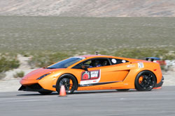 Mark Capener raced his 2011 Lamborghini Gallardo in the 2012 OPTIMA Ultimate Street Car Invitational.
