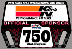 K&N is the Official sponsor of the 2011 PPIHC. Custom Pit board displayed on the grid and at class start, K&N Logo will grace the 750 class trophies