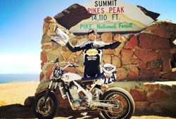 Marco Belli and his handmade Zaeta have made it to the podium 3 of the 5 times he's competed at Pikes Peak.