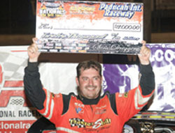 The $12,000 prize at Paducah International Raceway was Cook's biggest payday of the season thus far.