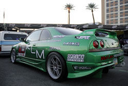 This 2012 SEMA Show car is a 1995 Nissan Skyline R33 with a 2.5 liter turbo motor