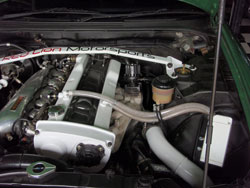 The RB25 motor in this 1995 Skyline was build the way they should be for a SEMA show
