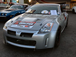 Steve Mott's Nissan 350z is not a show car, there are scratches, dents, scrapes and other imperfections that prove that it's driven and driven hard.