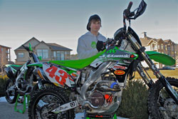 13-year-old Trevor Pearson is the reigning Team Green - 2010 Rider of the Year.