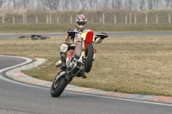 Andi Rothbauer is riding in Supermoto and stunt shows all around Europe and gaining fans everywhere he goes