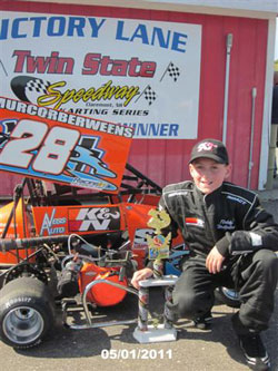 Teddy Hodgdon won the 2010 Hoosier Tire Challenge Series championship at Twin State Speedway in New Hampshire.