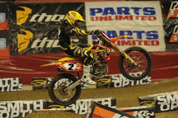 With one race remaining TUF Racing is in second place overall in the AMA Arenacross Series. Photo by smugmug.com.