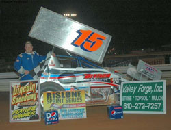 Mark Bitner flat-out dominated the URC race at Lincoln Speedway, grabbing the lead by lap five and never looking back.