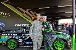 Over a 1000 fans welcomed Vaughn Gittin Jr. and Ryan Tuerck to Joint Base Lewis-McChord for a much deserved day of fun and festivities.