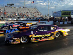 Vincent Nobile and the NHRA Pro Stock Mountain View Tire Dodge Avenger